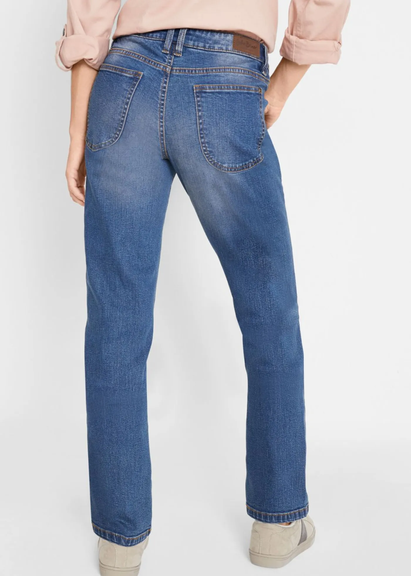 Clearance Vaqueros straight, mid waist, elásticos Mujer Vaqueros