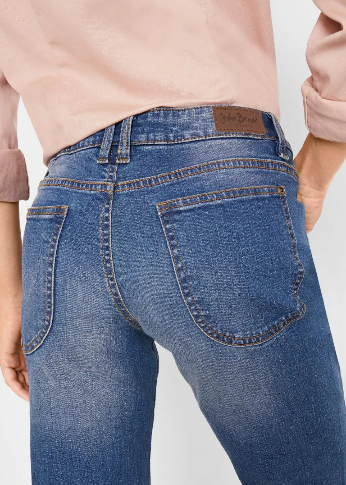 Clearance Vaqueros straight, mid waist, elásticos Mujer Vaqueros