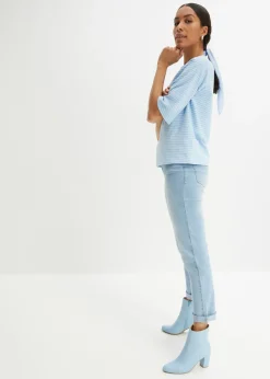 Clearance Vaqueros straight, mid waist, elásticos Mujer Vaqueros|Tallas Pequeñas