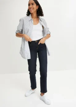 Sale Vaqueros straight, mid waist, elásticos Mujer Tallas Pequeñas|Novedades