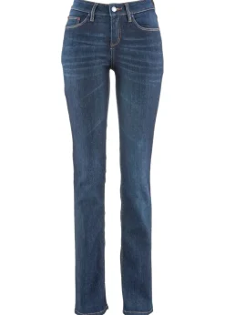 Outlet Vaqueros straight, mid waist, elásticos Mujer Tallas Pequeñas