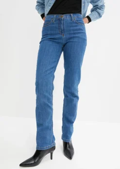 Online Vaqueros straight, mid waist, elásticos Mujer Vaqueros|Novedades