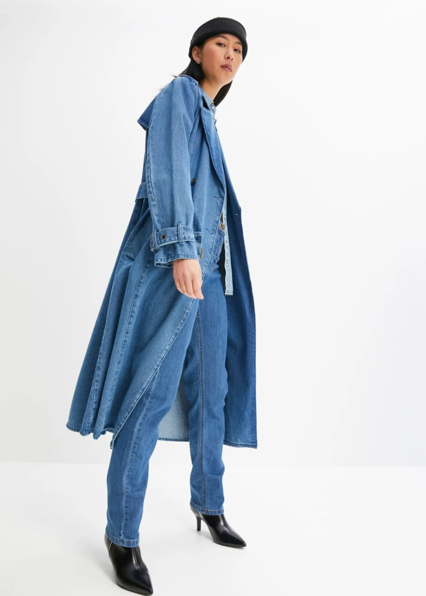 Online Vaqueros straight, mid waist, elásticos Mujer Vaqueros|Novedades