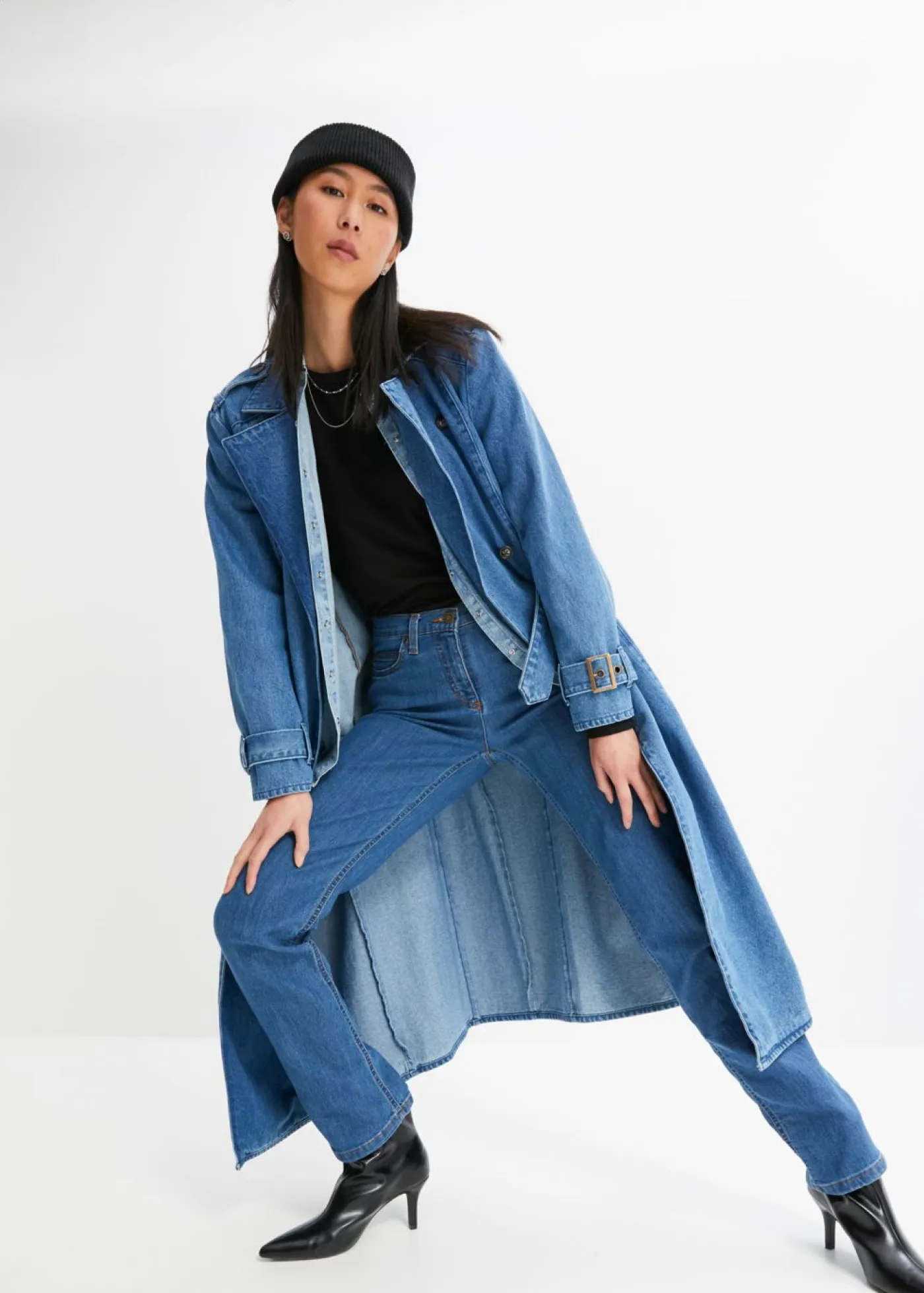 Online Vaqueros straight, mid waist, elásticos Mujer Vaqueros|Novedades
