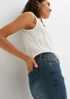 Best Vaqueros straight, mid waist, elásticos Mujer Vaqueros