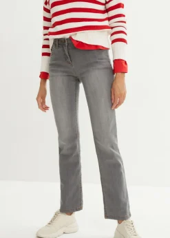 Best Vaqueros straight, mid waist, elásticos Mujer Tallas Pequeñas|Novedades