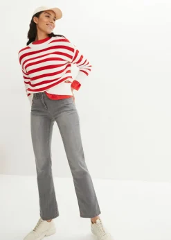 Best Vaqueros straight, mid waist, elásticos Mujer Tallas Pequeñas|Novedades