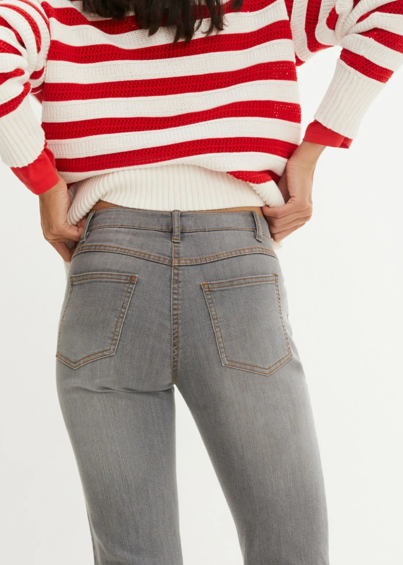 Best Vaqueros straight, mid waist, elásticos Mujer Tallas Pequeñas|Novedades