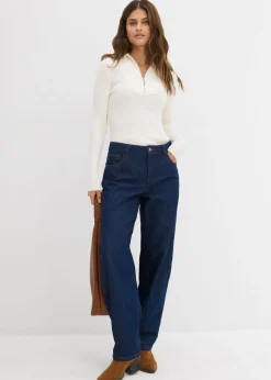 Clearance Vaqueros tipo balloon con talle medio Mujer Vaqueros|Tallas Pequeñas