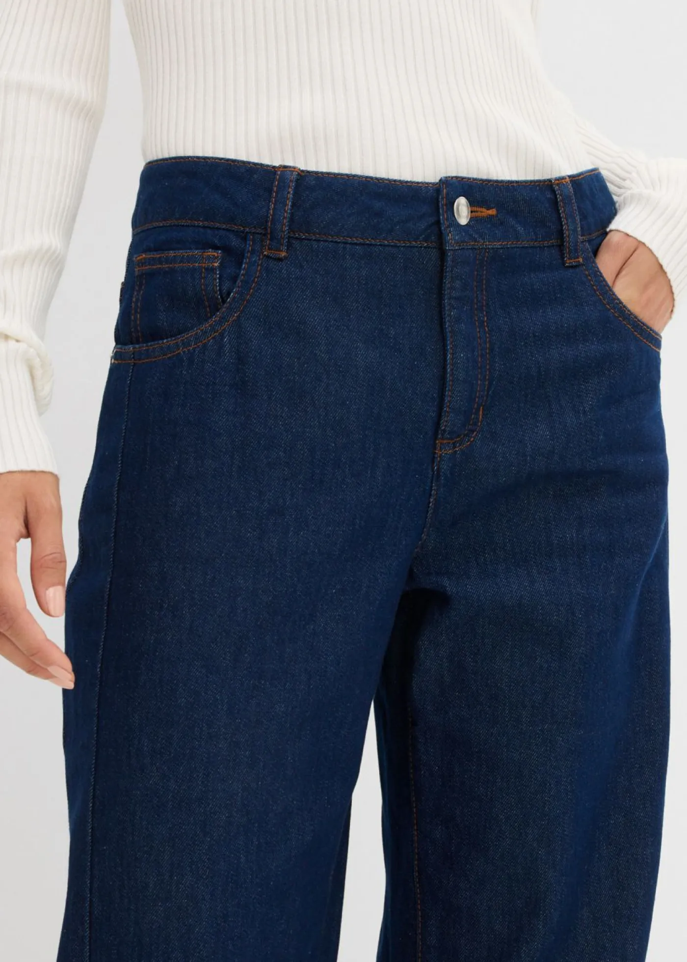 Clearance Vaqueros tipo balloon con talle medio Mujer Vaqueros|Tallas Pequeñas