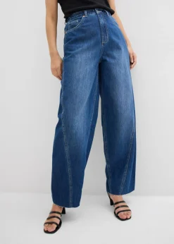 Hot Vaqueros tipo balloon, high waist, súper suaves Mujer Vaqueros
