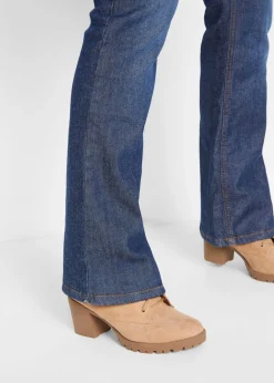 Vaqueros térmicos de talle alto con corte bootcut Mujer Ropa Térmica|Vaqueros