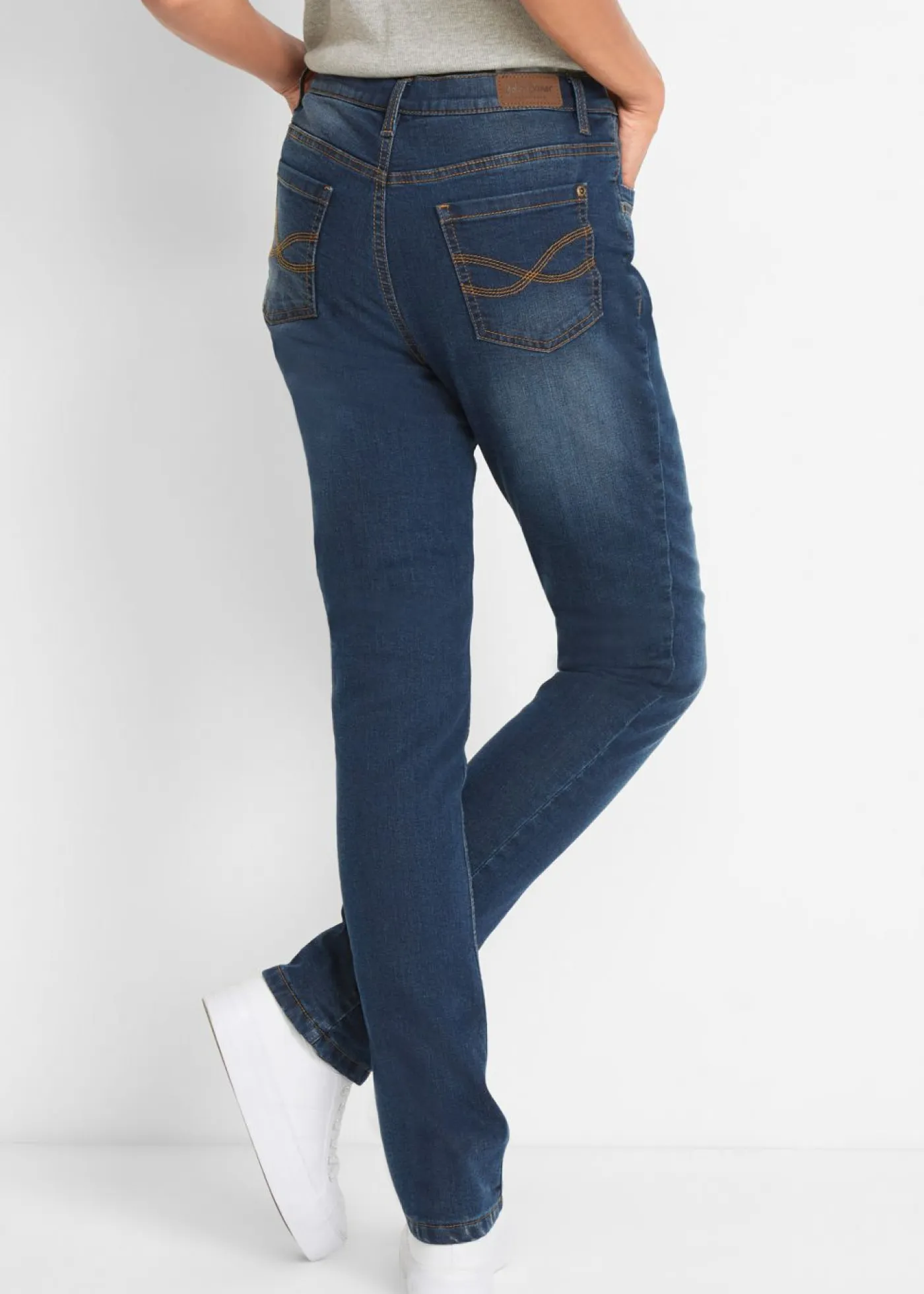 New Vaqueros térmicos de talle alto y corte recto Mujer Ropa Térmica|Vaqueros