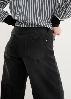 Outlet Vaqueros ultrasuaves de corte capri, culotte Mujer Vaqueros|Novedades