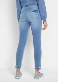 Vaqueros ultrasuaves de corte capri Mujer Vaqueros