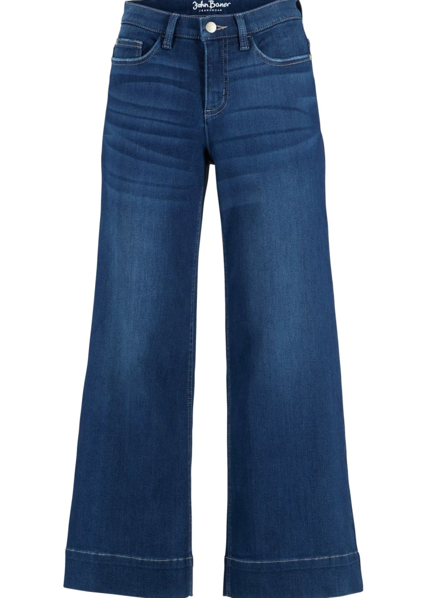 Outlet Vaqueros ultrasuaves de corte capri, culotte Mujer Vaqueros|Novedades