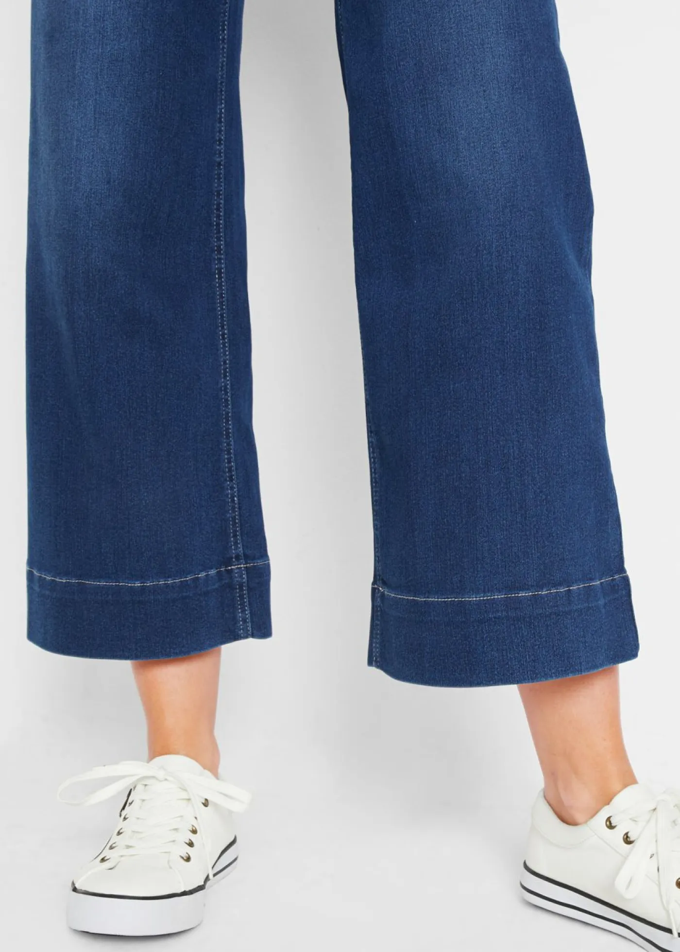 Outlet Vaqueros ultrasuaves de corte capri, culotte Mujer Vaqueros|Novedades