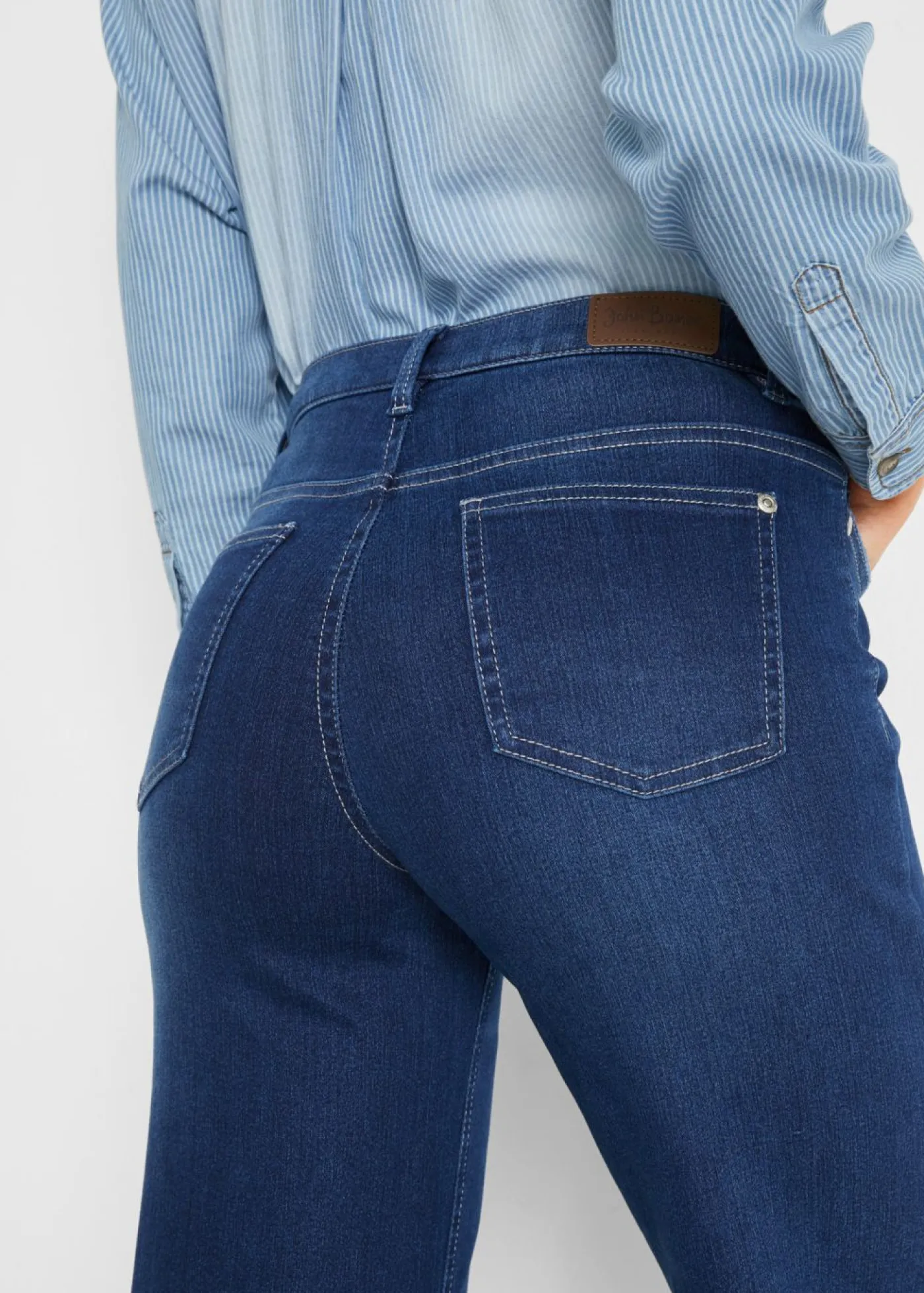 Outlet Vaqueros ultrasuaves de corte capri, culotte Mujer Vaqueros|Novedades