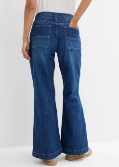 Hot Vaqueros wide leg, mid waist, con bolsillos Mujer Vaqueros