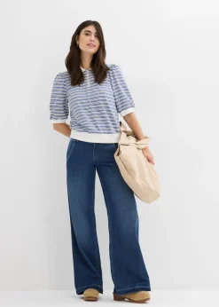 Hot Vaqueros wide-leg, high waist, súper suaves Mujer Vaqueros