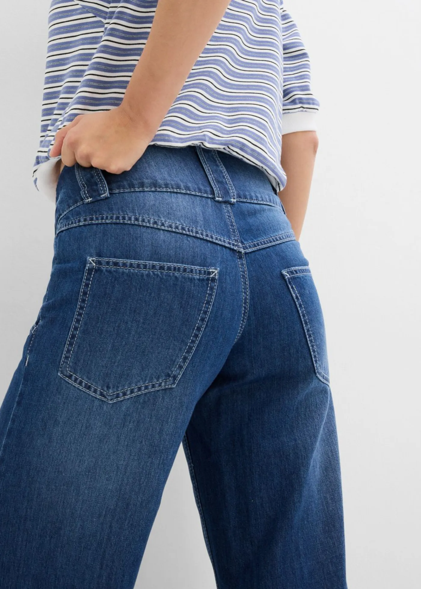 Hot Vaqueros wide-leg, high waist, súper suaves Mujer Vaqueros
