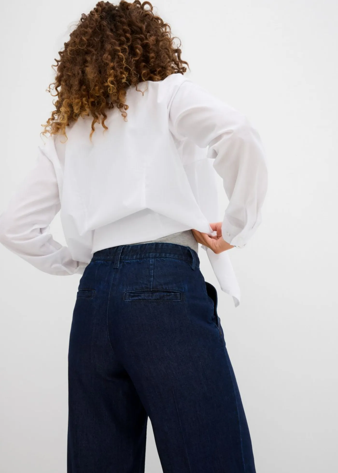 Sale Vaqueros wide-leg, high waist, súper suaves Mujer Premium|Vaqueros