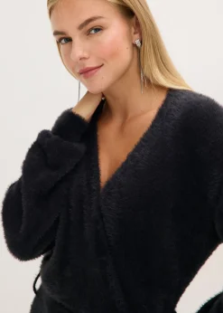 Vestido ajustado de punto con accesorio Mujer Vestidos|Ropa De Punto