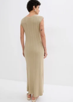 Clearance Vestido ajustado de punto de mezcla de viscosa Mujer Esenciales|Vestidos