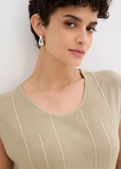 Clearance Vestido ajustado de punto de mezcla de viscosa Mujer Esenciales|Vestidos