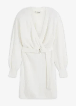 Online Vestido ajustado de punto con accesorio Mujer Vestidos|Ropa De Punto