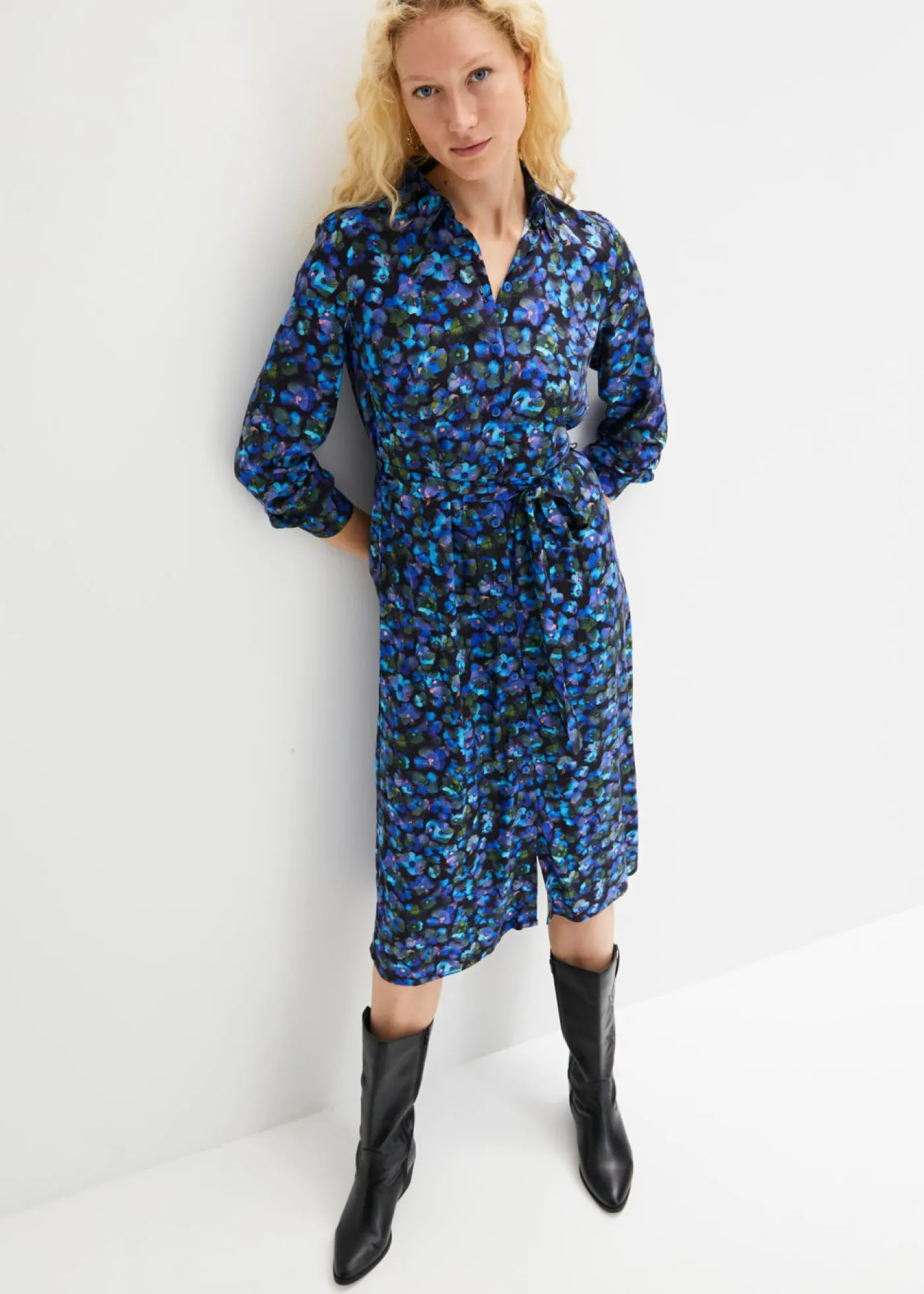 Clearance Vestido camisero Mujer Vestidos
