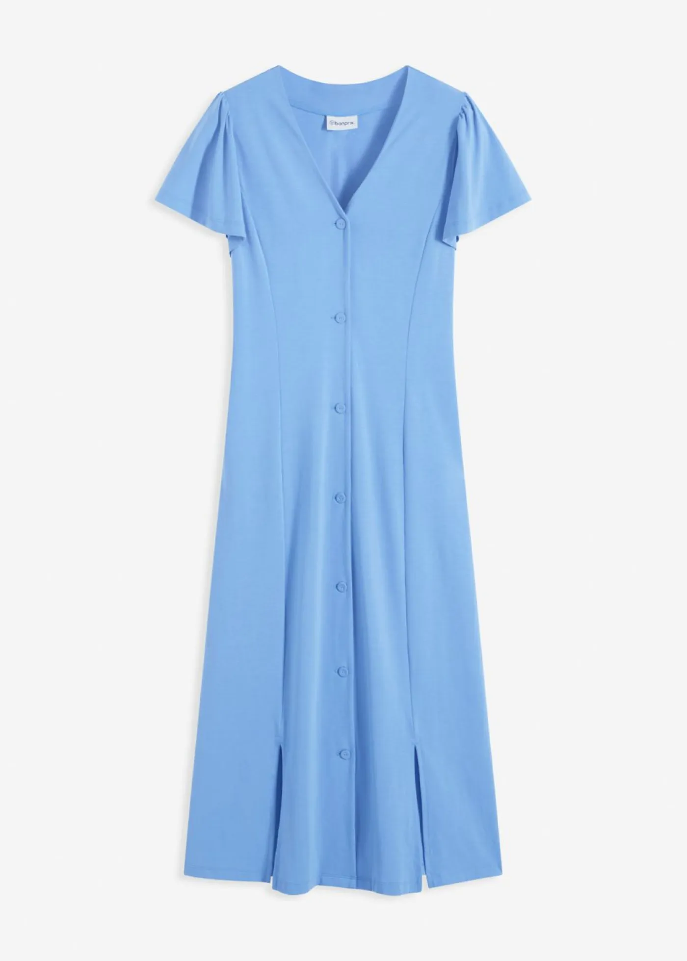 Outlet Vestido camisero con abertura Mujer Vestidos