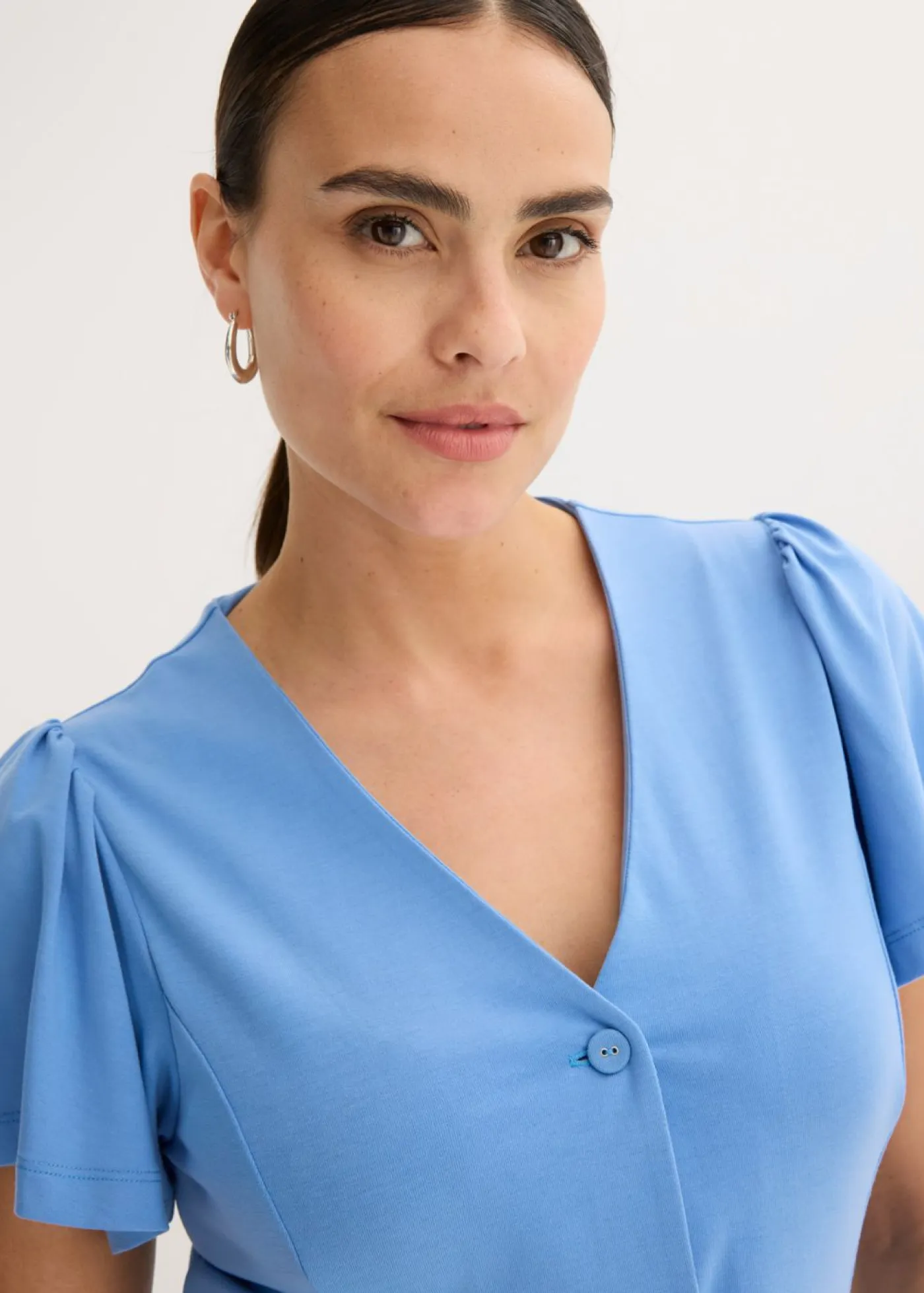 Outlet Vestido camisero con abertura Mujer Vestidos