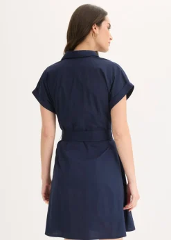Clearance Vestido camisero con cinturón Mujer Vestidos