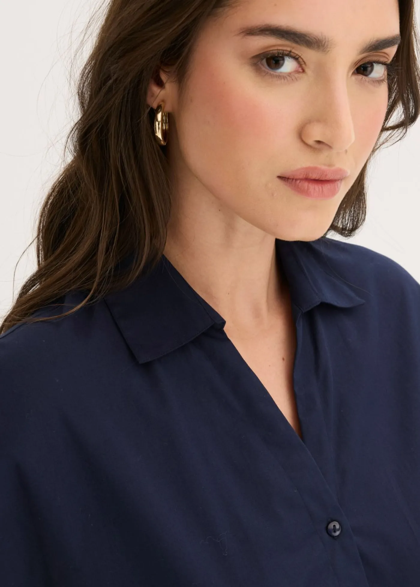 Clearance Vestido camisero con cinturón Mujer Vestidos
