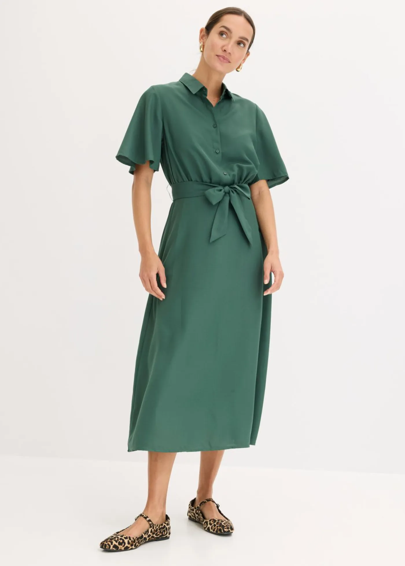 Outlet Vestido camisero con cordón Mujer Vestidos