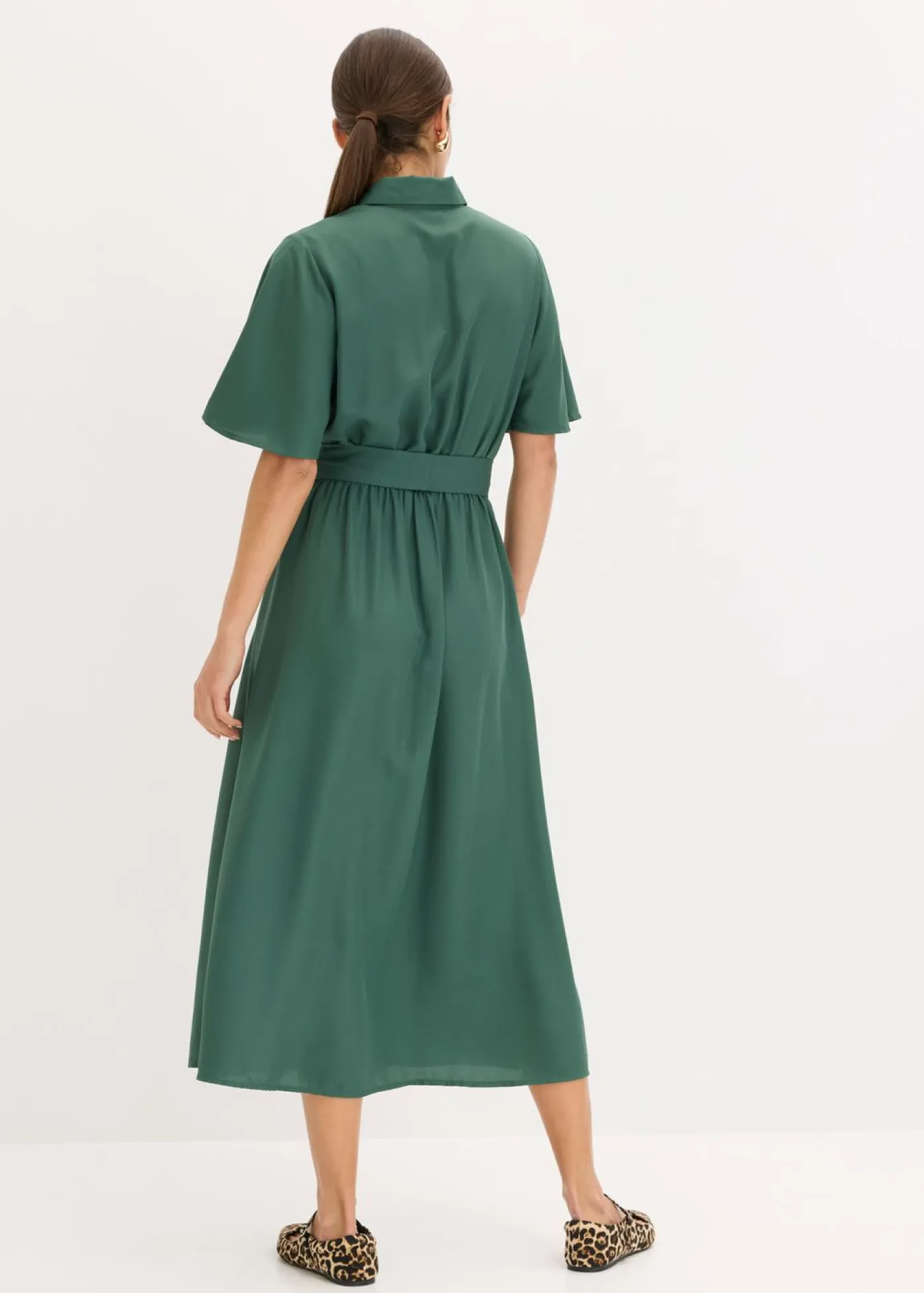 Outlet Vestido camisero con cordón Mujer Vestidos