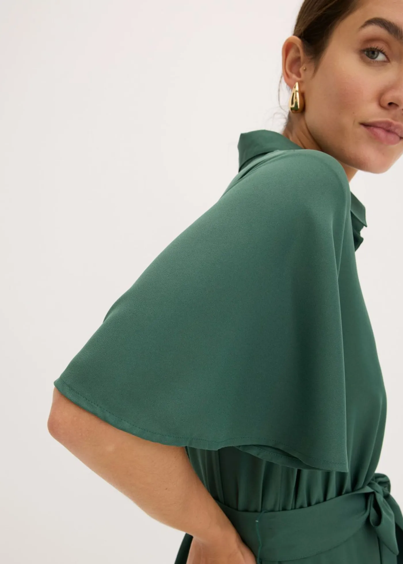 Outlet Vestido camisero con cordón Mujer Vestidos