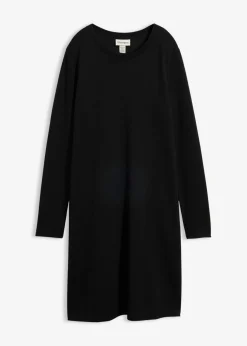 Online Vestido camisero con corte en A en mezcla de viscosa Mujer Esenciales|Vestidos