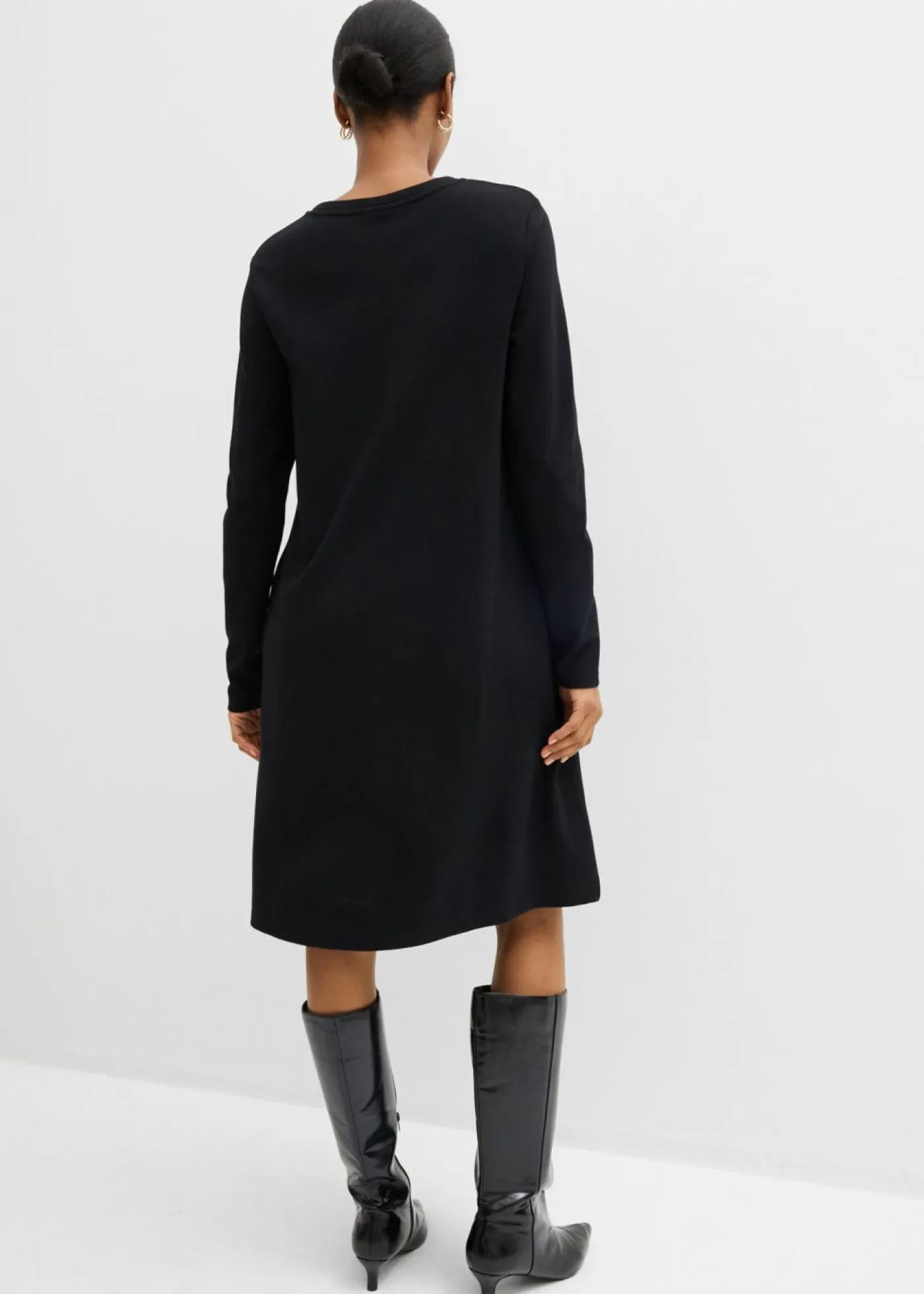 Online Vestido camisero con corte en A en mezcla de viscosa Mujer Esenciales|Vestidos