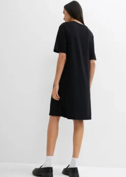 Hot Vestido camisero con corte en A en mezcla de viscosa Mujer Esenciales|Vestidos