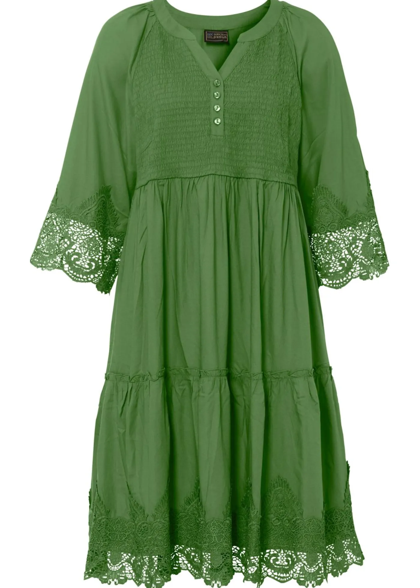 Clearance Vestido camisero con encaje Mujer Vestidos
