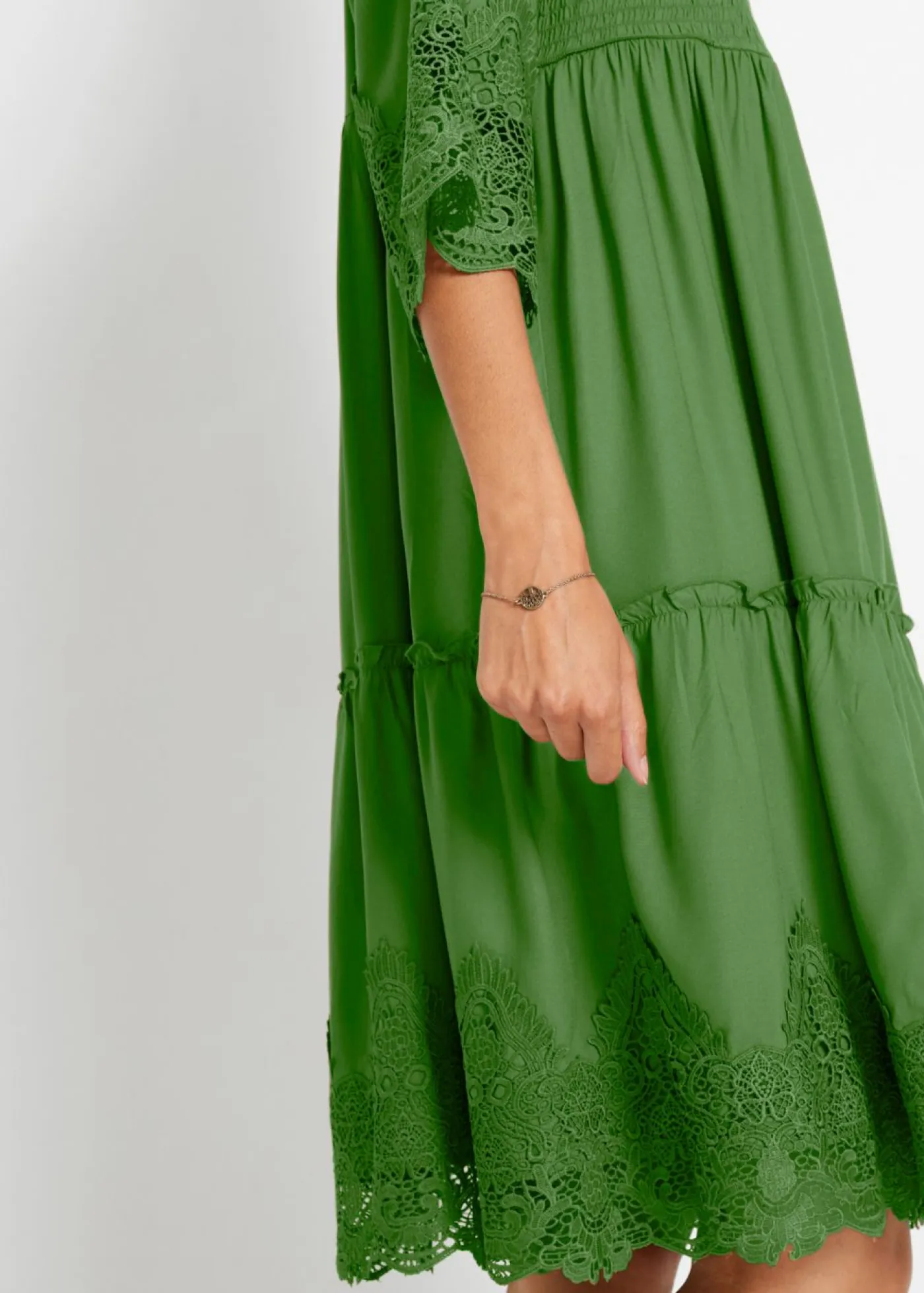 Clearance Vestido camisero con encaje Mujer Vestidos