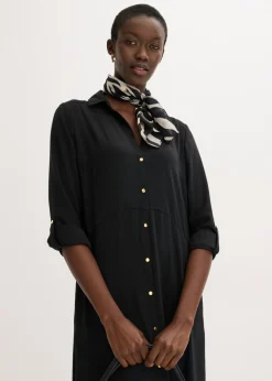 Clearance Vestido camisero con encaje en escalera Mujer Vestidos
