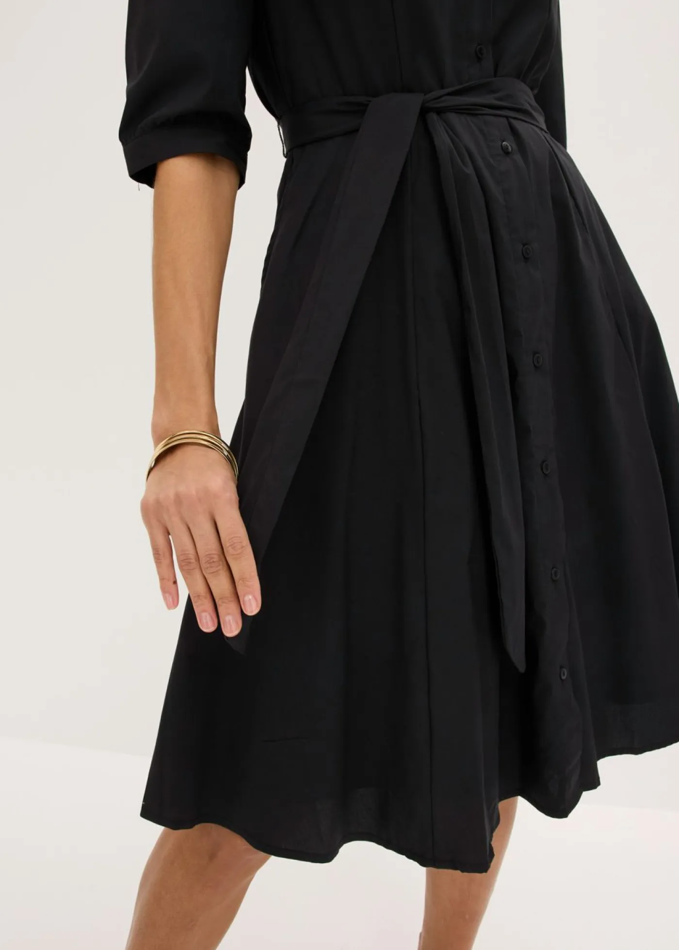 Discount Vestido camisero con encaje y cordón Mujer Tallas Pequeñas|Vestidos