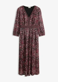 Vestido camisero con escote en V Mujer Vestidos