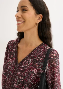 Vestido camisero con escote en V Mujer Vestidos