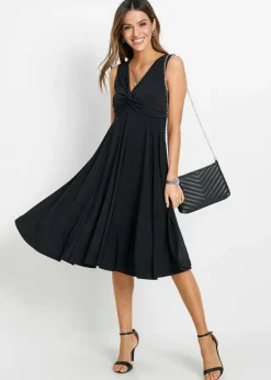 Vestido camisero con escote en V Mujer Vestidos