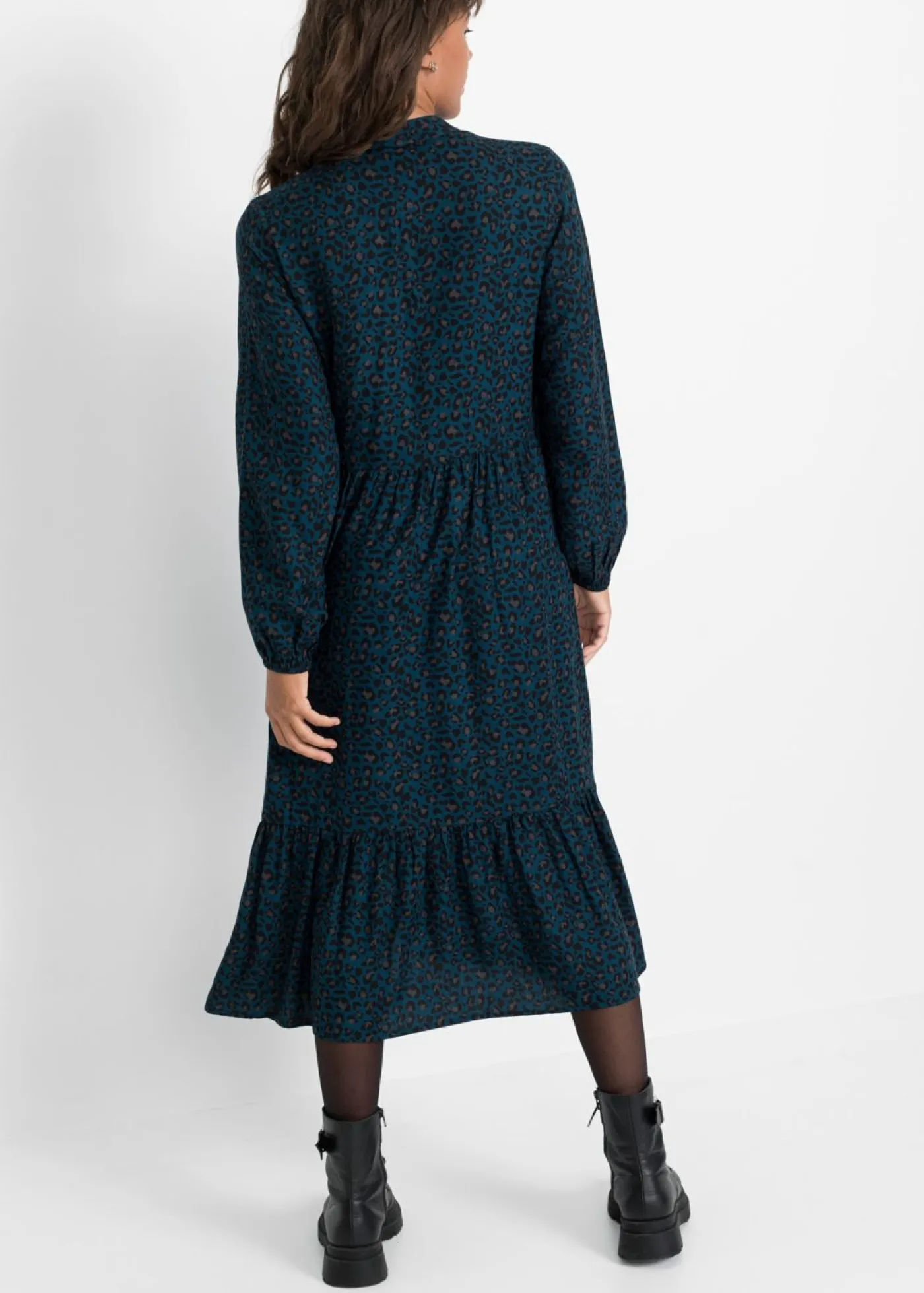 Clearance Vestido camisero con estampado de leopardo Mujer Vestidos