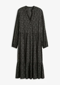 Best Vestido camisero con estampado de leopardo Mujer Vestidos